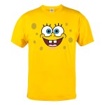 KOSZULKA MĘSKA BAJKOWA SPONGEBOB KANCIASTOPORTY UŚMIECH