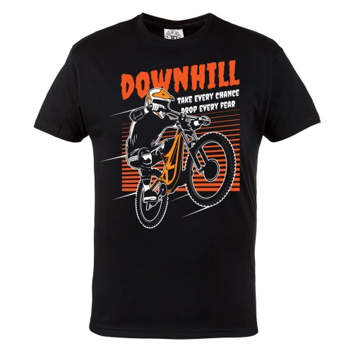 KOSZULKA MĘSKA ROWEROWA SPORTY EKSTREMALNE DOWNHILL ADRENALINA TAKE EVERY CHANCE DROP EVERY FEAR 1
