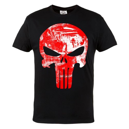 KOSZULKA FILMOWA MARVEL PUNISHER FRANK CASTLE CZERWONA CZASZKA 1