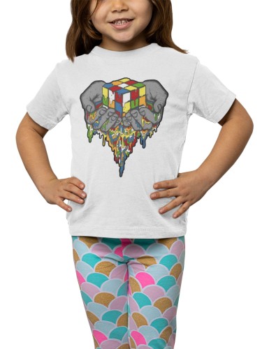 KOSZULKA DZIECIĘCA KOSTKA RUBIKA ZABAWKA LOGICZNA CUBE