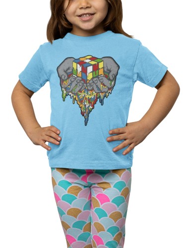 KOSZULKA DZIECIĘCA KOSTKA RUBIKA ZABAWKA LOGICZNA CUBE