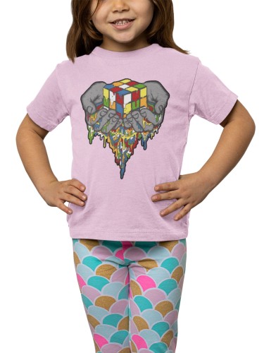 KOSZULKA DZIECIĘCA KOSTKA RUBIKA ZABAWKA LOGICZNA CUBE 