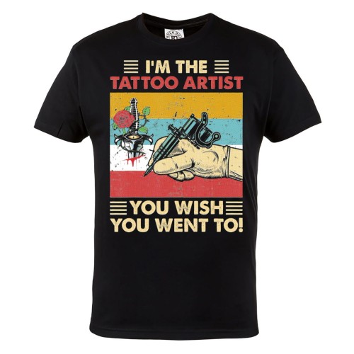 KOSZULKA MĘSKA DLA TATUAŻYSTY TATUAŻE TATUATOR I'M THE TATTOO ARTIST YOU WISH YOU WENT TO 1