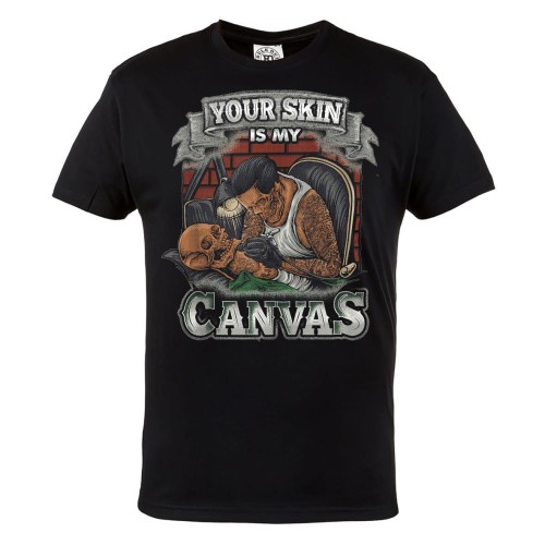KOSZULKA MĘSKA DLA TATUAŻYSTY TATUAŻE TATUATOR TATTOO ARTIST YOU'RE SKIN IS MY CANVAS 1