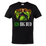 MĘSKA KOSZULKA CANNABIS MARIHUANA ZIOŁO WEED HIGH 420 BIG BUD