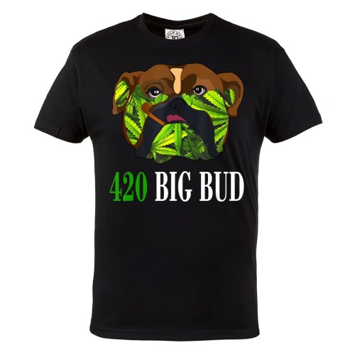 MĘSKA KOSZULKA CANNABIS MARIHUANA ZIOŁO WEED HIGH 420 BIG BUD