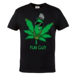MĘSKA KOSZULKA CANNABIS MARIHUANA ZIOŁO WEED LIŚĆ FUN GUY