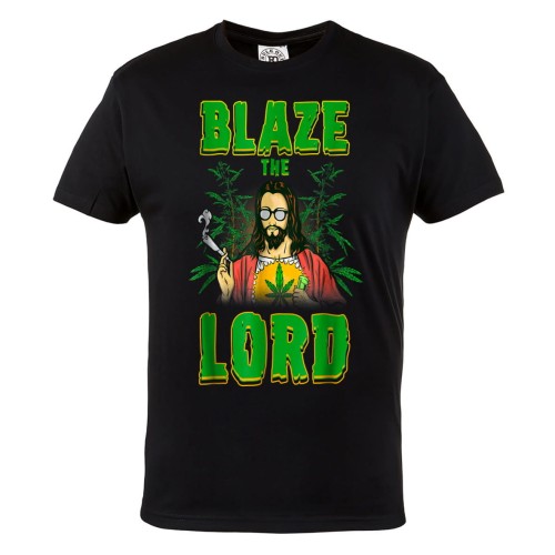 MĘSKA KOSZULKA CANNABIS MARIHUANA ZIOŁO WEED BLAZE THE LORD 1