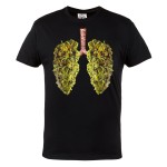 MĘSKA KOSZULKA CANNABIS MARIHUANA ZIOŁO WEED 420 PŁUCA  LUNGS