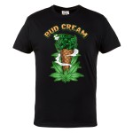 MĘSKA KOSZULKA CANNABIS MARIHUANA ZIOŁO WEED 420 BUD CREAM
