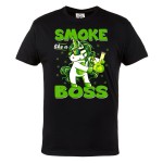 MĘSKA KOSZULKA CANNABIS MARIHUANA ZIOŁO WEED 420 SMOKE LIKE A BOSS UNICORN JEDNOROŻEC