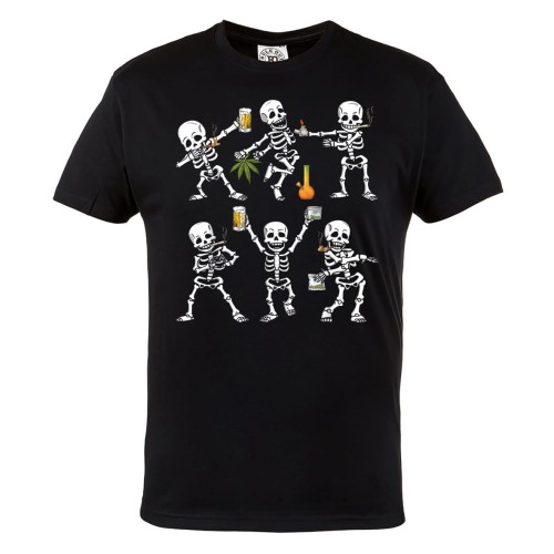 MĘSKA KOSZULKA MARIHUANA ZIOŁO WEED 420 KONOPIE INDYJSKIE PIWO SZKIELETY 1