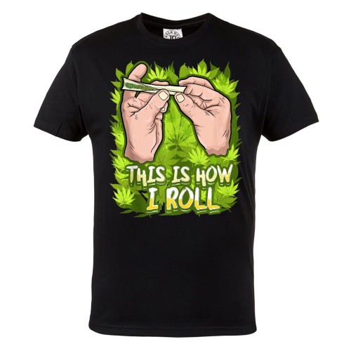 MĘSKA KOSZULKA MARIHUANA CANNABIS ZIOŁO WEED 420 THIS IS HOW I ROLL 1