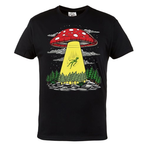 MĘSKA KOSZULKA MARIHUANA CANNABIS ZIOŁO 420 WEED GRZYBEK UFO OBCY