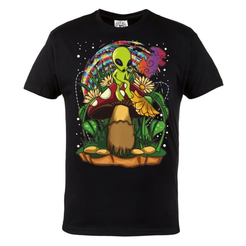MĘSKA KOSZULKA MARIHUANA ZIOŁO GRZYBKI HALUCYNOGENNE KOSMOS OBCY ALIEN 1