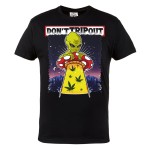 MĘSKA KOSZULKA MARIHUANA ZIOŁO GRZYBKI HALUCYNOGENNE UFO DON'T TRIPOUT