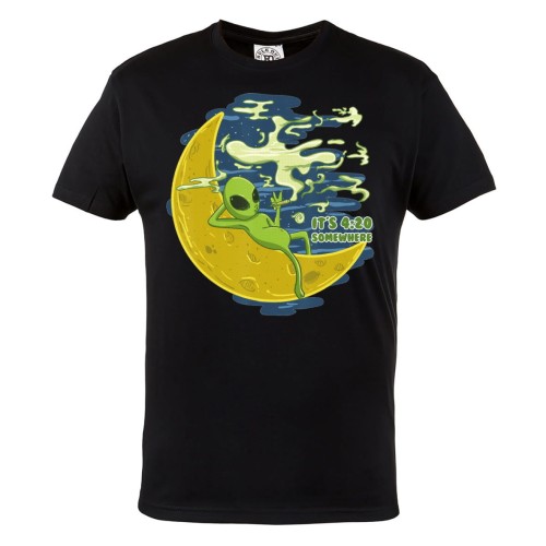 MĘSKA KOSZULKA MARIHUANA ZIOŁO JOINT OBCY NA KSIĘŻYCU IT'S 4:20 SOMEWHERE 1