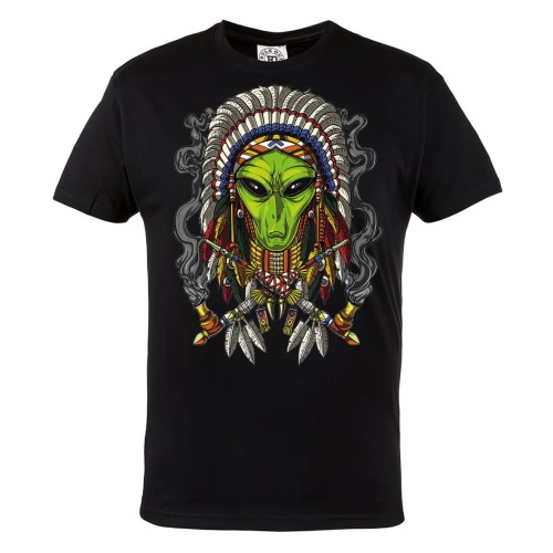 MĘSKA KOSZULKA MARIHUANA ZIOŁO WEED 420 CANNABIS INDIANIN OBCY ALIEN