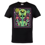 MĘSKA KOSZULKA MARIHUANA ZIOŁO OBCY ALIEN GRZYBKI HALUCYNOGENNE KOSMOS