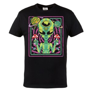 MĘSKA KOSZULKA MARIHUANA ZIOŁO OBCY ALIEN GRZYBKI HALUCYNOGENNE KOSMOS
