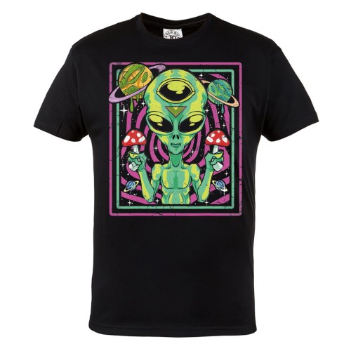 MĘSKA KOSZULKA MARIHUANA ZIOŁO OBCY ALIEN GRZYBKI HALUCYNOGENNE KOSMOS 1