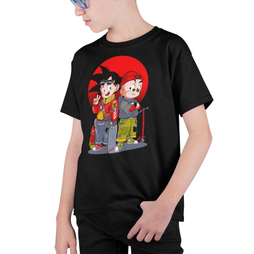 KOSZULKA DZIECIĘCA DRAGON BALL ANIME MANGA SON GOKU I KRILAN 