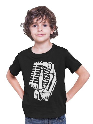 KOSZULKA DZIECIĘCA MUZYCZNA VINTAGE RETRO MIKROFON WOKALISTA
