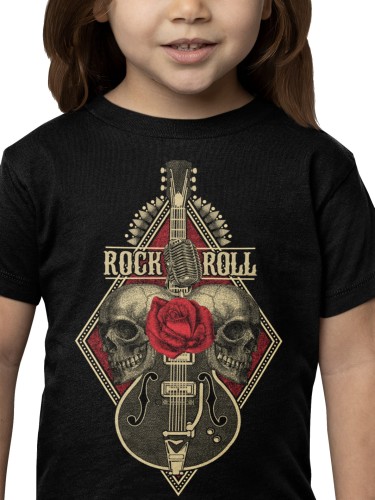 KOSZULKA DZIECIĘCA MUZYCZNA ROCK AND ROLL GITARA 