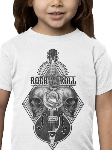 KOSZULKA DZIECIĘCA MUZYCZNA ROCK AND ROLL GITARA