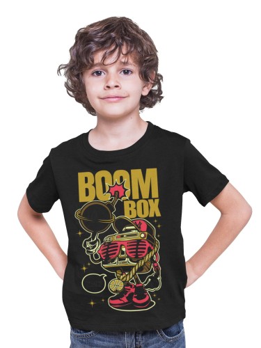 KOSZULKA DZIECIĘCA MUZYCZNA BOOMBOX CASUAL RETRO STYLE 