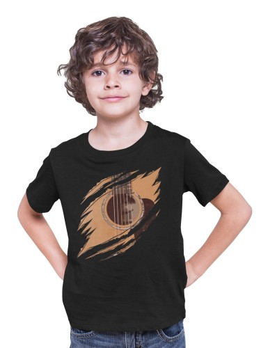 KOSZULKA DZIECIĘCA MUZYCZNA DLA GITARZYSTY GITARA KLASYCZNA