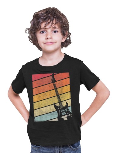 KOSZULKA DZIECIĘCA MUZYCZNA DLA GITARZYSTY GITARA ELEKTRYCZNA