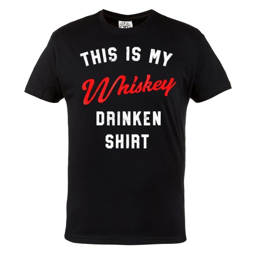 KOSZULKA MĘSKA NA SPECJALNĄ OKAZJĘ WHISKY THIS IS MY WHISKEY DRINKEN SHIRT