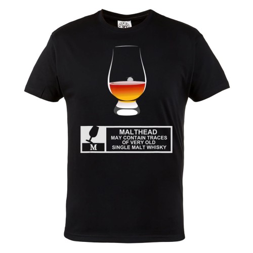 KOSZULKA MĘSKA WHISKY SINGLE MALT WHISKEY BURSZTYNOWY TRUNEK