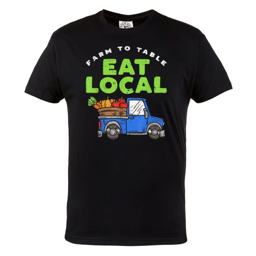 MĘSKA KOSZULKA DLA WEGETARIANINA WEGETARIANIZM WEGANIZM VEGAN FARM TO TABLE EAT LOCAL 1