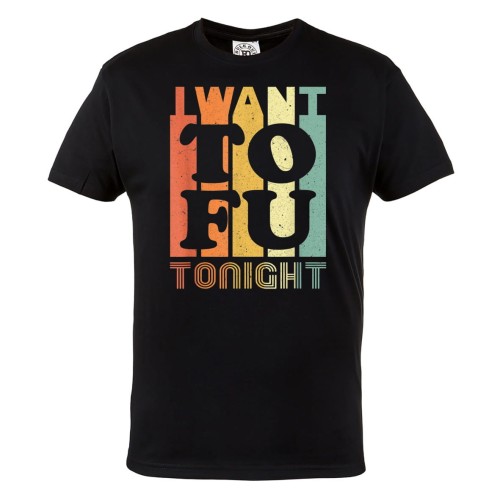 MĘSKA KOSZULKA DLA WEGETARIANINA WEGETARIANIZM WEGANIZM VEGAN I WANT TOFU TONIGHT 1