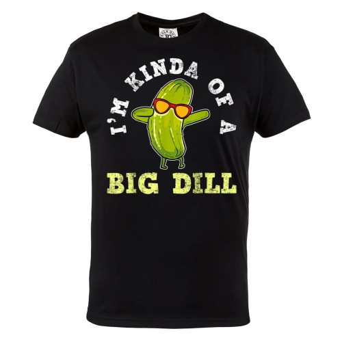 MĘSKA KOSZULKA DLA WEGETARIANINA Z ZABAWNYM NADRUKIEM WEGETARIANIZM WEGANIZM VEGAN I'M KIND OF A BIG DILL