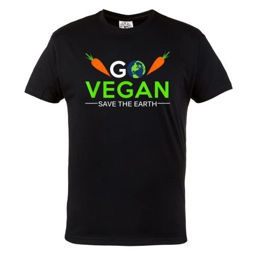 MĘSKA KOSZULKA DLA WEGETARIANINA WEGETARIANIZM WEGANIZM GO VEGAN, SAVE THE EARTH 1