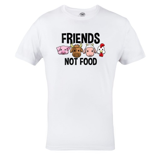 MĘSKA KOSZULKA DLA WEGETARIANINA WEGETARIANIZM WEGANIZM VEGAN FIRENDS, NOT FOOD 1