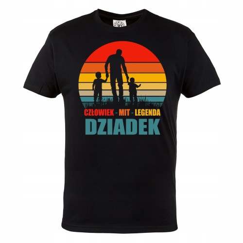 KOSZULKA MĘSKA DLA DZIADKA DZIEŃ DZIADKA DZIADEK Z WNUKAMI 1