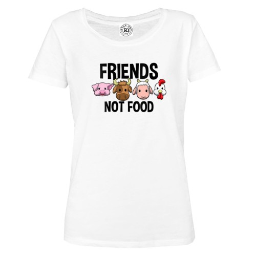 KOSZULKA DAMSKA DLA WEGETARIANKI WEGETARIANIZM WEGANIZM VEGAN FRIENDS, NOT FOOD 1