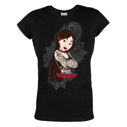 KOSZULKA NA DZIEŃ KOBIET KSIĘŻNICZKA MULAN THE ROLLING STONES TATUAŻE 1