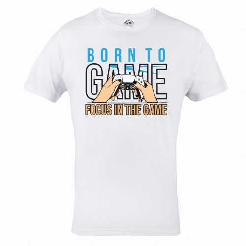 KOSZULKA GAMINGOWA DLA GRACZA BORN TO GAME FOCUS IN THE GAME 1