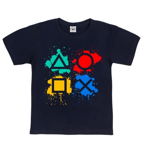 DZIECIĘCA KOSZULKA GAMINGOWA DLA GRACZA GAMEPAD PLAY STATION XBOX 1