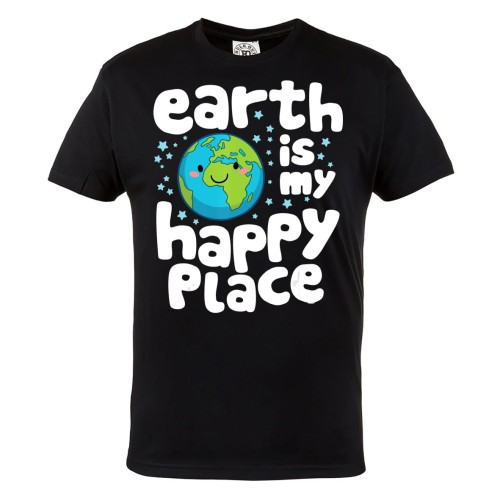 KOSZULKA MĘSKA ASTRONOMIA UKŁAD SŁONECZNY ASTRONOM ZIEMIA EARTH IS MY HAPPY PLACE