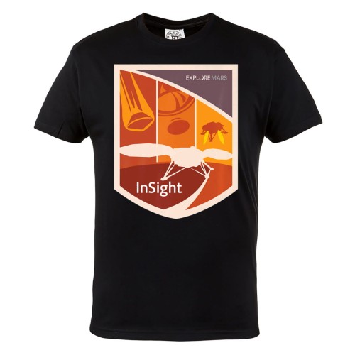 KOSZULKA MĘSKA ASTRONOMIA UKŁAD SŁONECZNY ASTRONOM SONDA KOSMICZNA EXPLORE MARS INSIGHT
