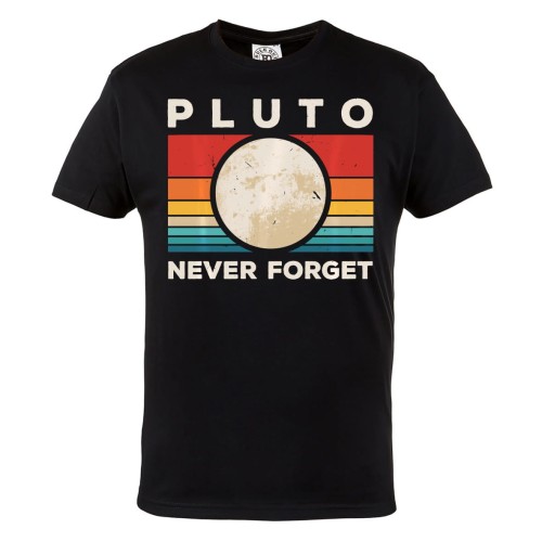 KOSZULKA MĘSKA ASTRONOMIA UKŁAD SŁONECZNY ASTRONOM PLANETA PLUTON PLUTO NEVER FORGET