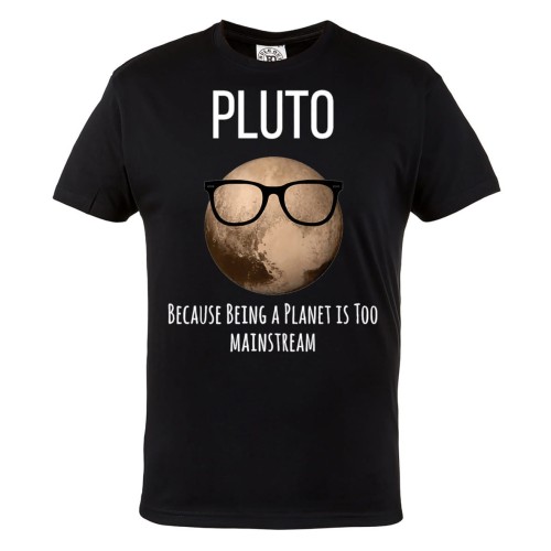 KOSZULKA MĘSKA ASTRONOMIA UKŁAD SŁONECZNY ASTRONOM PLUTON PLANETA PLUTO BEING A PLANET IS TOO MAINSTREAM