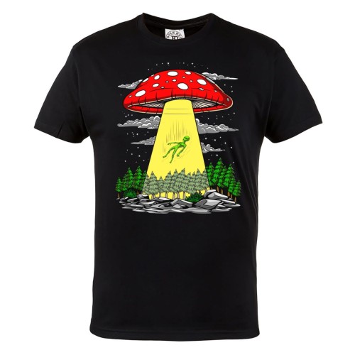 KOSZULKA MĘSKA UFO STATEK KOSMICZNY ALIEN OBCY GRZYBEK 1