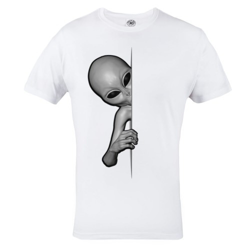 KOSZULKA MĘSKA UFO STATEK KOSMICZNY OBCY ALIEN PEEKABOO 1